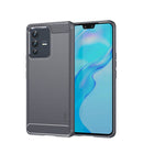 For vivo V23 Pro /S12 Pro MOFI Gentleness Series Brushed Texture Carbon Fiber Soft TPU Phone Case(Gray)