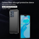 For vivo V23 Pro /S12 Pro MOFI Gentleness Series Brushed Texture Carbon Fiber Soft TPU Phone Case(Gray)