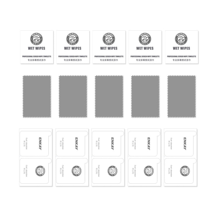 5 PCS For Samsung Galaxy A53 5G ENKAY 6D Full Glue Tempered Glass Full Film