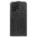 For OPPO Find X5 Pro R64 Texture Vertical Flip Leather Phone Case(Black)