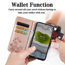 For Nokia X10 Four-leaf Clasp Embossed Leather Phone Case(Gray)