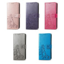 For Nokia X10 Four-leaf Clasp Embossed Leather Phone Case(Magenta)