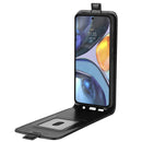 For Motorola Moto G22 4G R64 Texture Single Vertical Flip Leather Phone Case(Black)