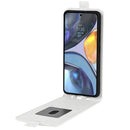 For Motorola Moto G22 4G R64 Texture Single Vertical Flip Leather Phone Case(White)
