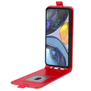 For Motorola Moto G22 4G R64 Texture Single Vertical Flip Leather Phone Case(Red)