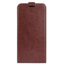 For Motorola Moto G22 4G R64 Texture Single Vertical Flip Leather Phone Case(Brown)