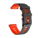 For Honor Magic Watch 2 42mm 20mm Mixed-Color Silicone Watch Band(Black+Red)