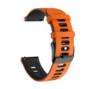 For Huawei Watch 3 22mm Mixed-Color Silicone Watch Band(Orange+Black)