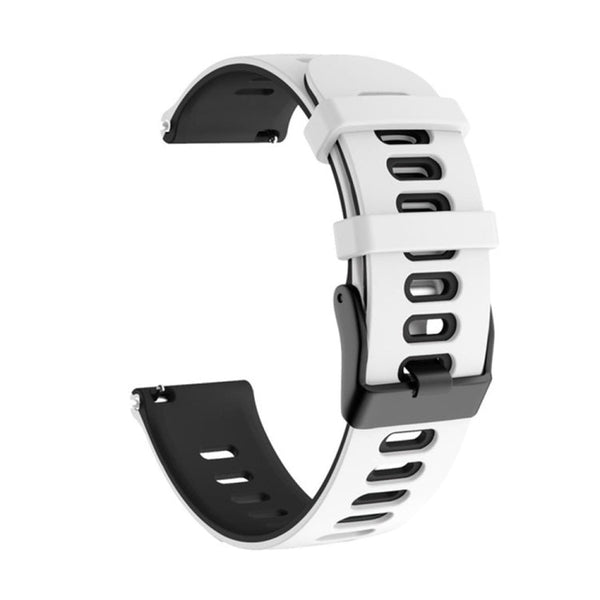 For Huawei Watch 3 22mm Mixed-Color Silicone Watch Band(White+Black)
