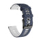 For Huawei Watch 3 22mm Mixed-Color Silicone Watch Band(Dark Blue+White)