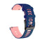 For Huawei Watch 3 22mm Mixed-Color Silicone Watch Band(Dark Blue+Pink)