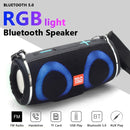 T&G TG642 RGB Light Waterproof Portable Bluetooth Speaker Support FM / TF Card(Blue)