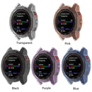 For Garmin Fenix 7 Shockproof TPU Soft Protective Case(Purple)