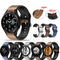 For Samsung Galaxy Watch 4 40mm 20mm Silicone Pasted Leather Watch Band(Dark Brown)