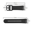 For Samsung Galaxy Watch 4 40mm 20mm Silicone Pasted Leather Watch Band(Light Grey)