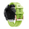 For Garmin Fenix 5S Plus 20mm Rose Gold Buckle Silicone Watch Band(Green)
