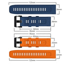 For Garmin Fenix 5 Plus 22mm Silicone Sport Pure Color Watch Band(Orange)