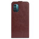 For Nokia G11 / G21 R64 Texture Single Vertical Flip Leather Phone Case(Brown)