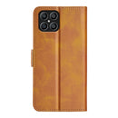 For Honor X8 Dual-side Magnetic Buckle Leather Phone Case(Yellow)