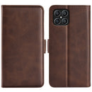 For Honor X8 Dual-side Magnetic Buckle Leather Phone Case(Brown)