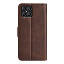 For Honor X8 Dual-side Magnetic Buckle Leather Phone Case(Brown)