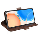 For Honor X8 Dual-side Magnetic Buckle Leather Phone Case(Brown)