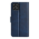 For Honor X8 Dual-side Magnetic Buckle Leather Phone Case(Dark Blue)