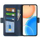 For Honor X8 Dual-side Magnetic Buckle Leather Phone Case(Dark Blue)