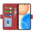 For Honor X8 Dual-side Magnetic Buckle Leather Phone Case(Red)