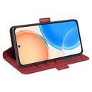 For Honor X8 Dual-side Magnetic Buckle Leather Phone Case(Red)