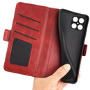 For Honor X8 Dual-side Magnetic Buckle Leather Phone Case(Red)