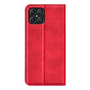For Honor X8 Retro-skin Magnetic Suction Leather Phone Case(Red)
