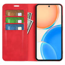 For Honor X8 Retro-skin Magnetic Suction Leather Phone Case(Red)