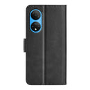 For Honor X7 Dual-side Magnetic Buckle Leather Phone Case(Black)