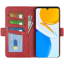 For Honor X7 Dual-side Magnetic Buckle Leather Phone Case(Red)