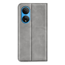For Honor X7 Retro-skin Magnetic Suction Leather Phone Case(Grey)