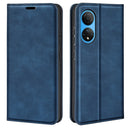 For Honor X7 Retro-skin Magnetic Suction Leather Phone Case(Dark Blue)