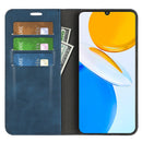 For Honor X7 Retro-skin Magnetic Suction Leather Phone Case(Dark Blue)