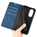 For Honor X7 Retro-skin Magnetic Suction Leather Phone Case(Dark Blue)