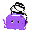 For iPad Air 3 10.5 2019 / Pro 10.5 Octopus Style EVA + PC Tablet Case with Strap(Purple)