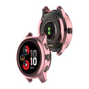 For Garmin Venu 2 Plus Shock-Proof Semi-Surrounded TPU Plating Watch Case(Transparent)