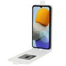 For Samsung Galaxy M23 5G R64 Texture Single Vertical Flip Leather Phone Case(White)