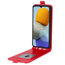 For Samsung Galaxy M23 5G R64 Texture Single Vertical Flip Leather Phone Case(Red)