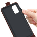 For Samsung Galaxy M23 5G R64 Texture Single Vertical Flip Leather Phone Case(Brown)