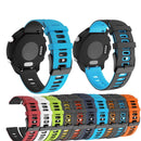 For Garmin Move Sport 20mm Mixed-color Silicone Watch Band(White+Orange)