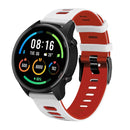 For Garmin Move Sport 20mm Mixed-color Silicone Watch Band(Peppermint Green + Blue)
