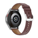 For Garmin Vivomove Embossed Genuine Leather Watch Band(Light Brown)