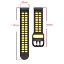 For Garmin Vivoactive 3 20mm Mixed-color Silicone Watch Band(Black Grey)