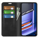For OPPO Realme GT Neo 3 Retro-skin Magnetic Suction Leather Phone Case(Black)