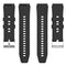 For Huawei Watch GT 3 Pro 46mm 22mm Protruding Head Silver Buckle Silicone Watch Band(Black)